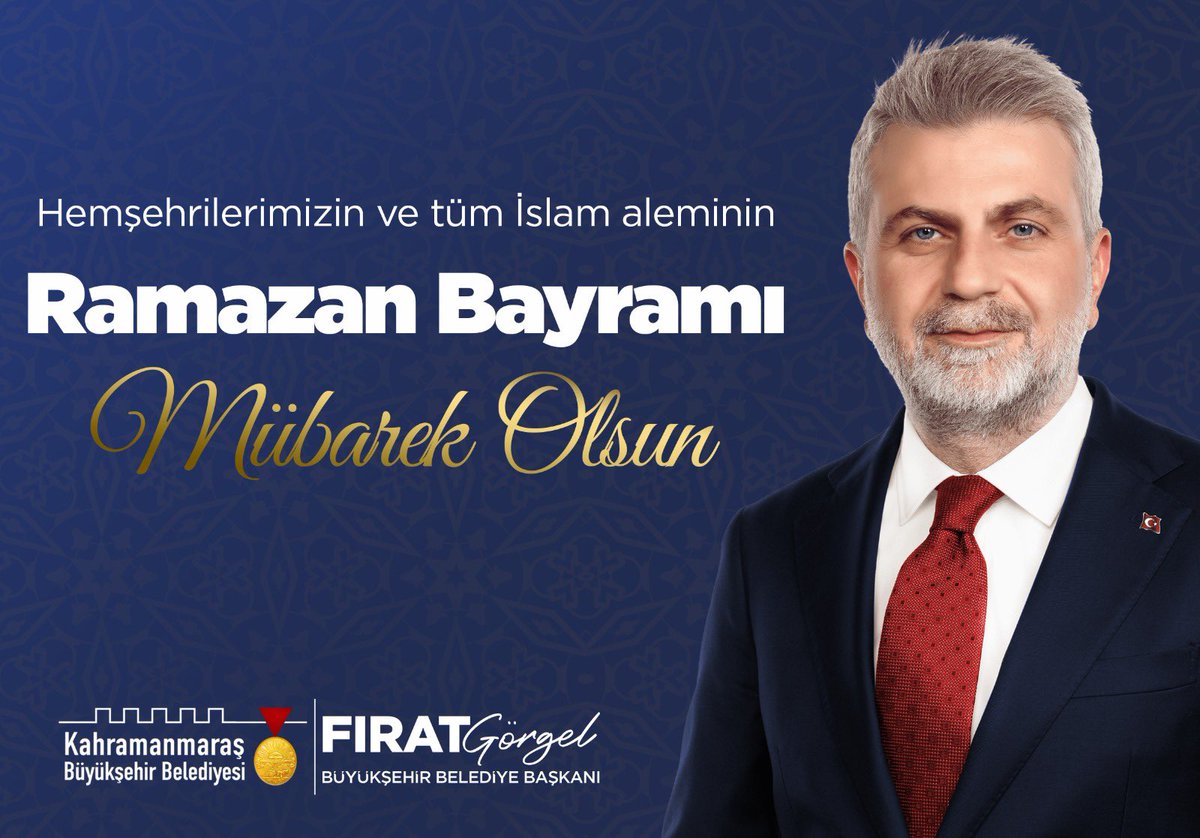 Bayramımız mübarek olsun. Sevinci, bereketi, kardeşliği paylaştığımız nice bayramlara kavuşmayı Allah nasip etsin. #Kahramanmaraş #RamazanBayramı