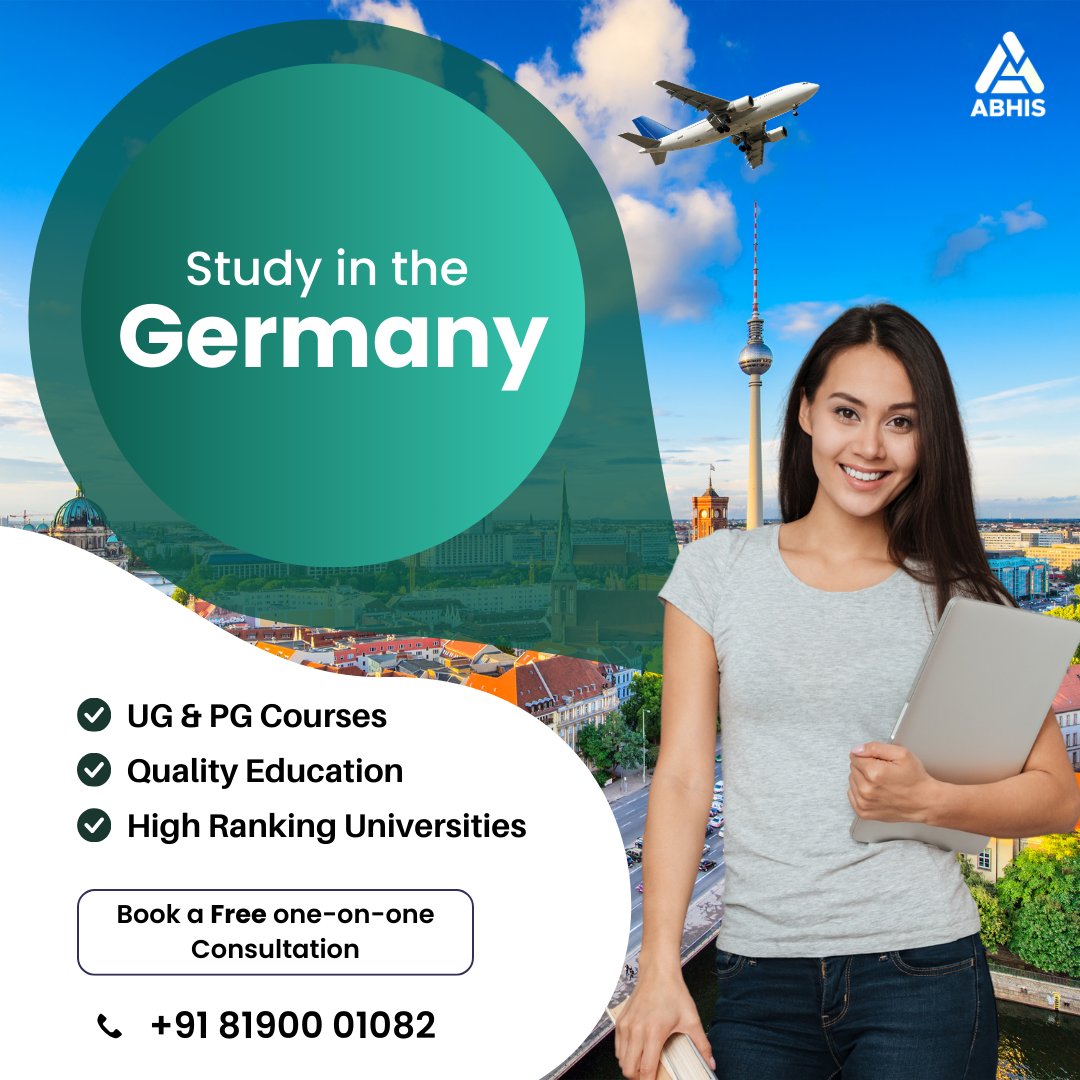 Discover opportunities to Study in Germany!

Quality education awaits with UG & PG courses at top universities

Want to learn more?

Book a free one-on-one consultation with Abhis Overseas now! 🎓✈️

#studyabroad #studyoverseas #EidMubarak  #studyingermany