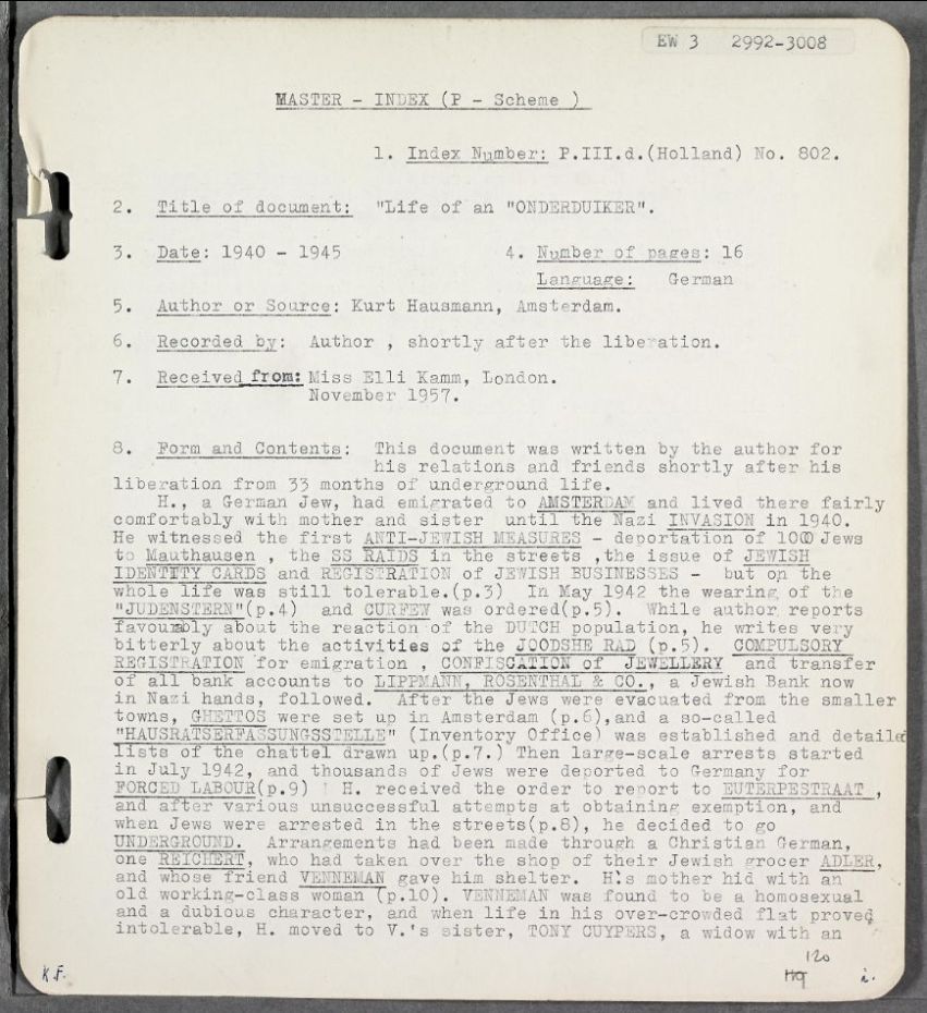 #OnThisDay in 1944, Rudolf Vrba & Alfréd Wetzler escaped from Auschwitz. Their joint report 'The Auschwitz Protocols' was one of the earliest and most detailed descriptions of the mass killings taking place in the camp In 1958 Vrba gave his testimony to the Library's researchers