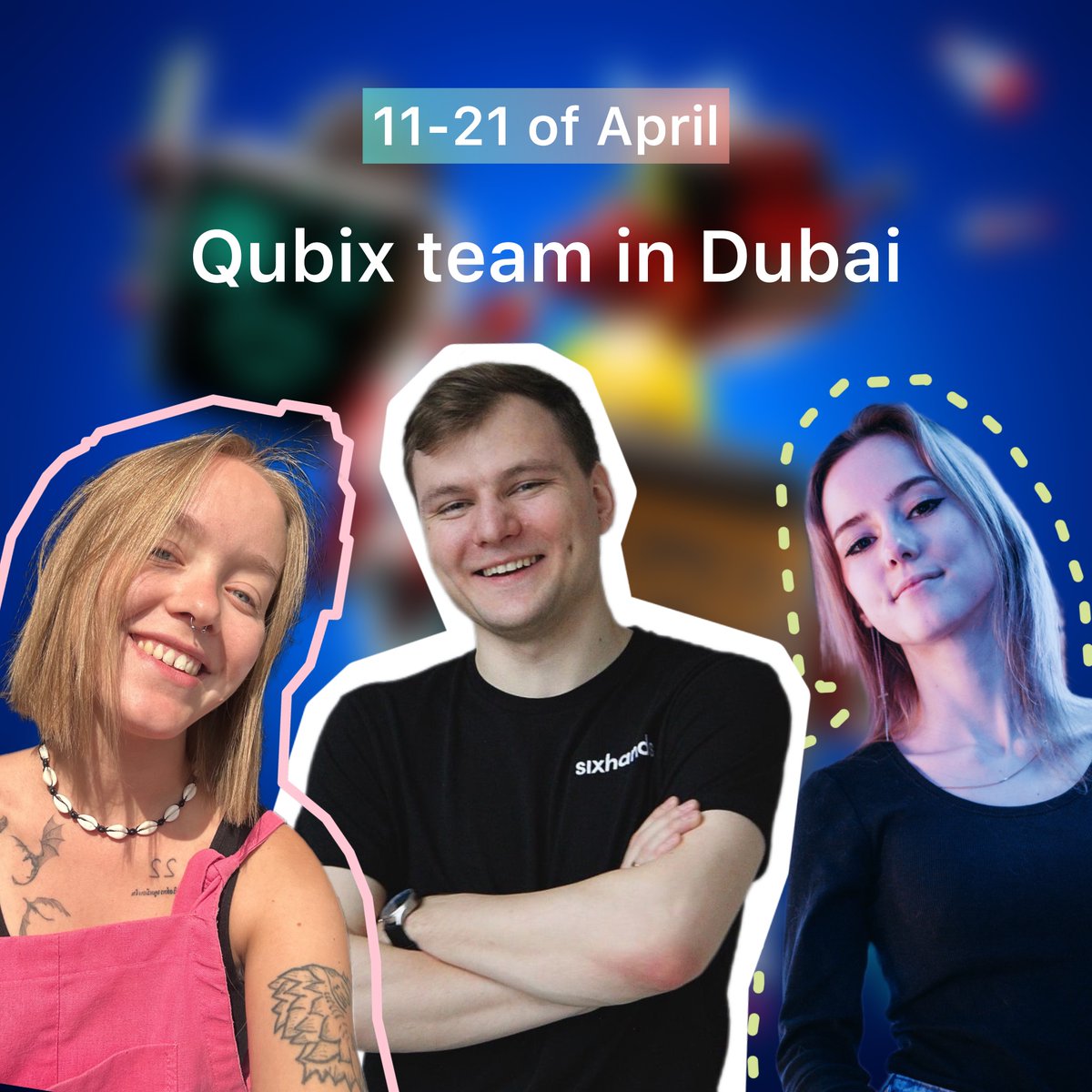 🚀 Off to Dubai for the #GlobalBlockchainShow and #BlockchainLife2024!🌟 Our team is gearing up to showcase Qubix Arena at these epic conferences!

🎮 Get ready for the news and photos from there!

🔥 #QubixArena #BlockchainGaming #DubaiBound