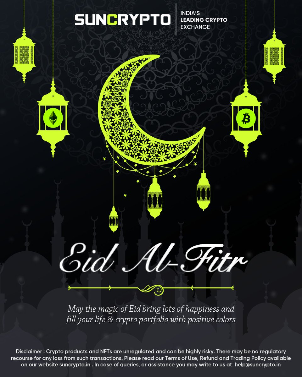 May this Eid bring prosperity, joy, and abundant crypto blessings to all our traders! ✨ #EidMubarak🌙 #SunCrypto #Bitcoin #cryptocurrency #CryptoNews