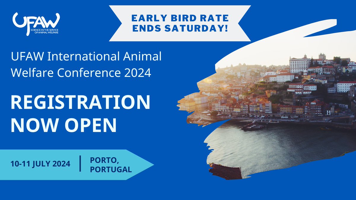 📢Early bird registration ends soon! Register before 1700 GMT Saturday 13 April to receive a discount ➡️ ow.ly/tU9a50Rc906 #UFAW2024