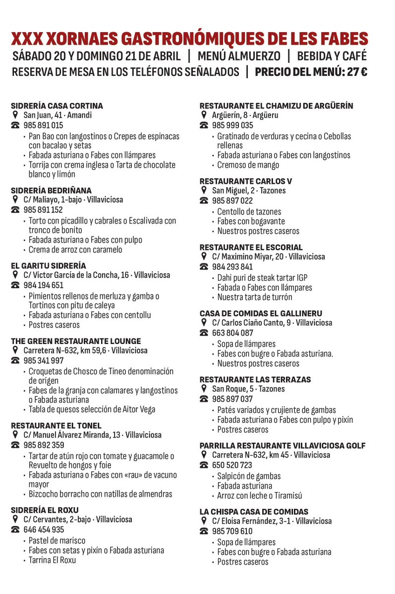 Comarcasidra's tweet photo. #Comarcadelasidra
  En ningún sitio se comen les fabes como en #Asturias💙💛 del 16 al 21 de #Abril tu cita para comer 🥄🍴 es #Villaviciosa  
XORNAES DE LES FABES
https://t.co/FpHayCndVo
#Gastronomia @TurismoAsturias https://t.co/xWsSk7aXVf