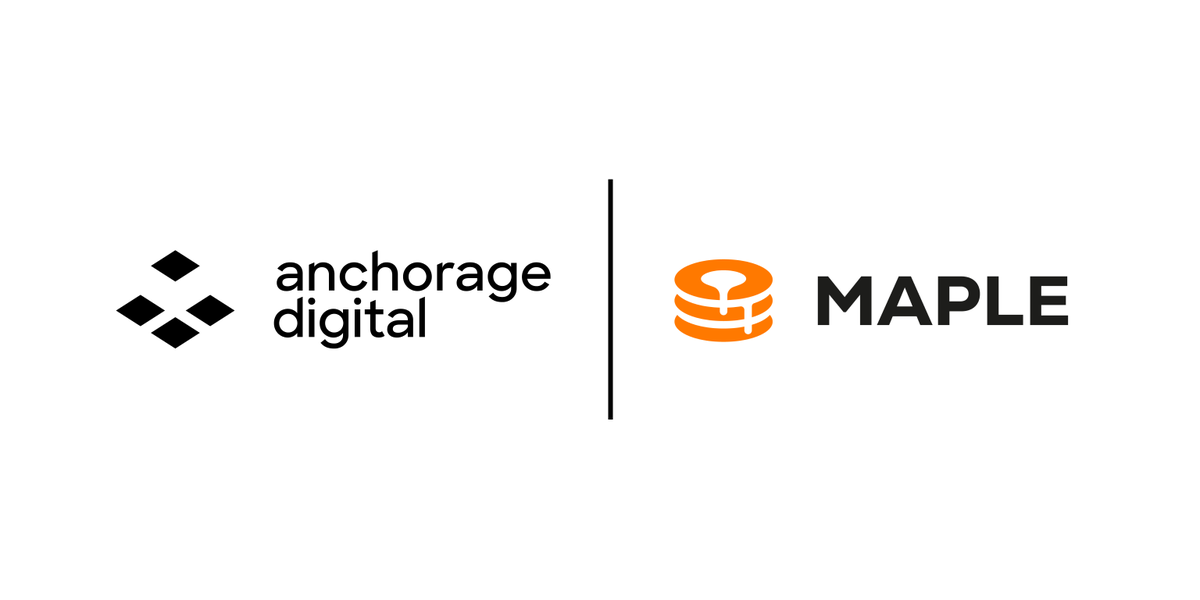 Anchorage Digital is pleased to have been selected as a custodian for @maplefinance lending arrangements. Collateral pledged to Maple Finance will have a secure home at Anchorage Digital Bank, an unequivocal qualified custodian, giving peace of mind to institutional lenders and