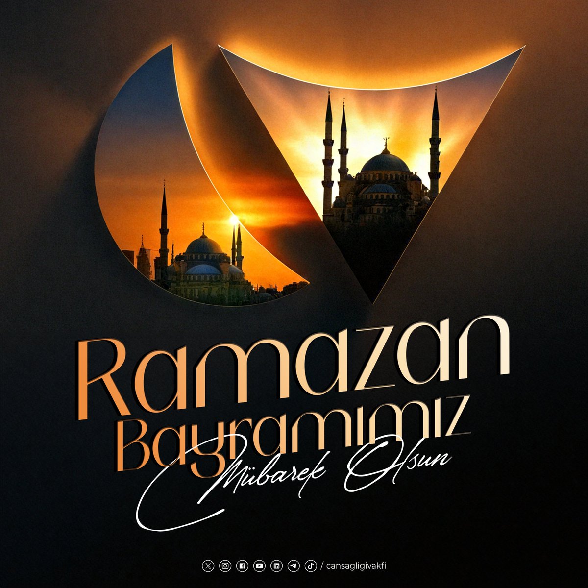 ♥️ Cansağlığı Vakfı olarak #RamazanBayramı’mızı tebrik eder; sağlık ve mutluluğun bir arada olduğu, sevdiklerinizle birlikte geçireceğiniz huzurlu bir bayram dileriz. İyi bayramlar… 💐