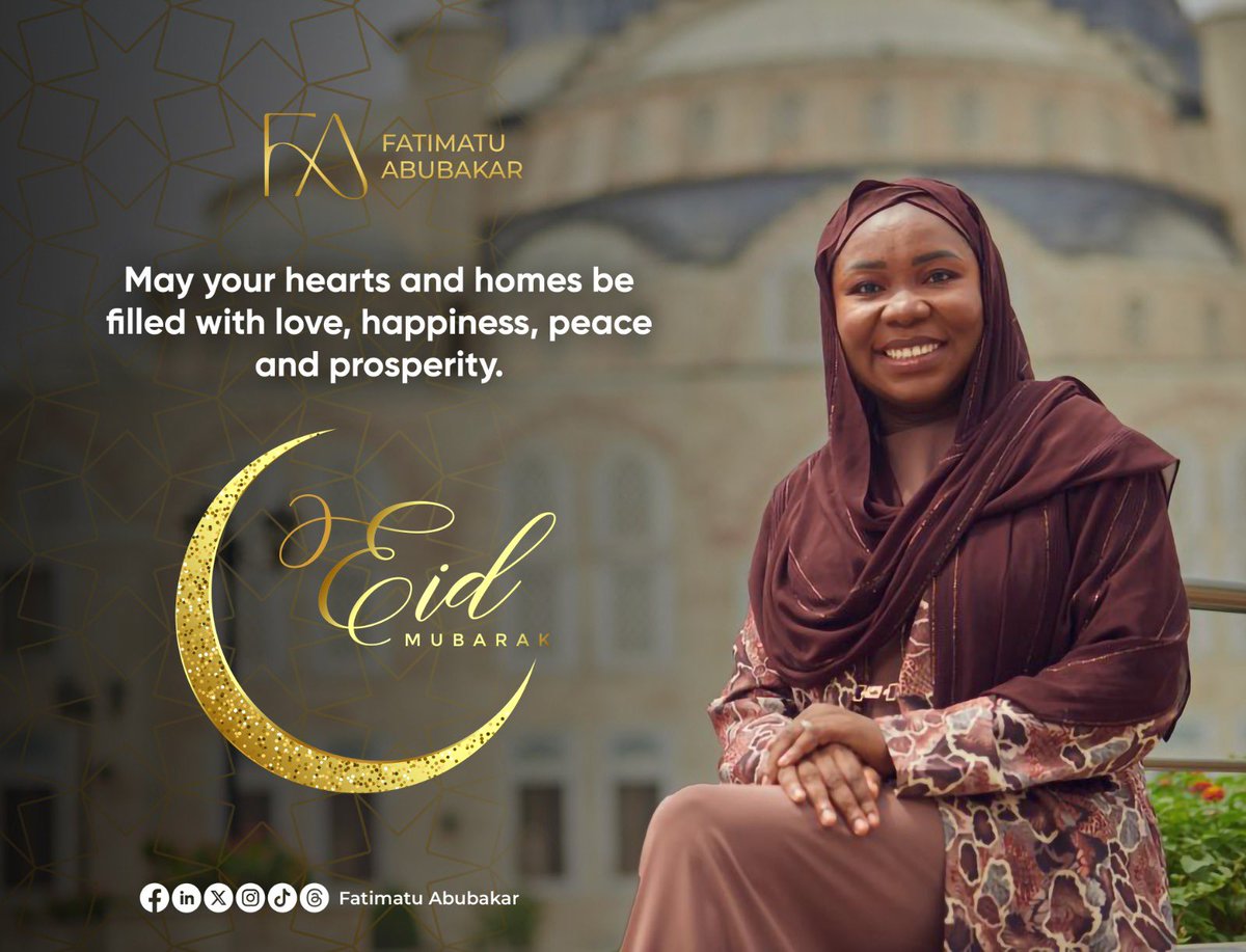 May your hearts and homes be filled with love, happiness, peace and prosperity. Eid Mubarak ☪️