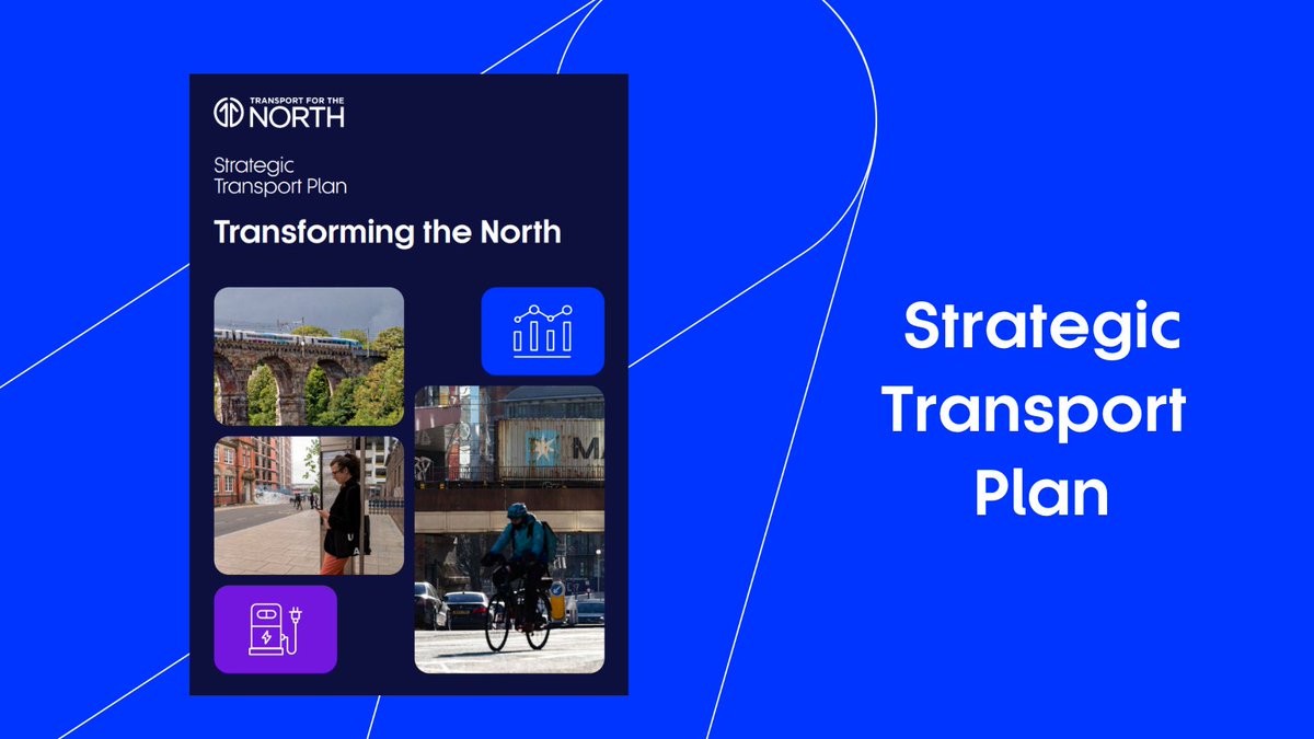 Our second STP sets the vision, strategic ambitions and the North’s long term strategic transport priorities up to 2050 🚆 It creates a consistent framework for our work with government, local transport bodies and delivery bodies. Read our STP here: transportforthenorth.com/our-north/stra…