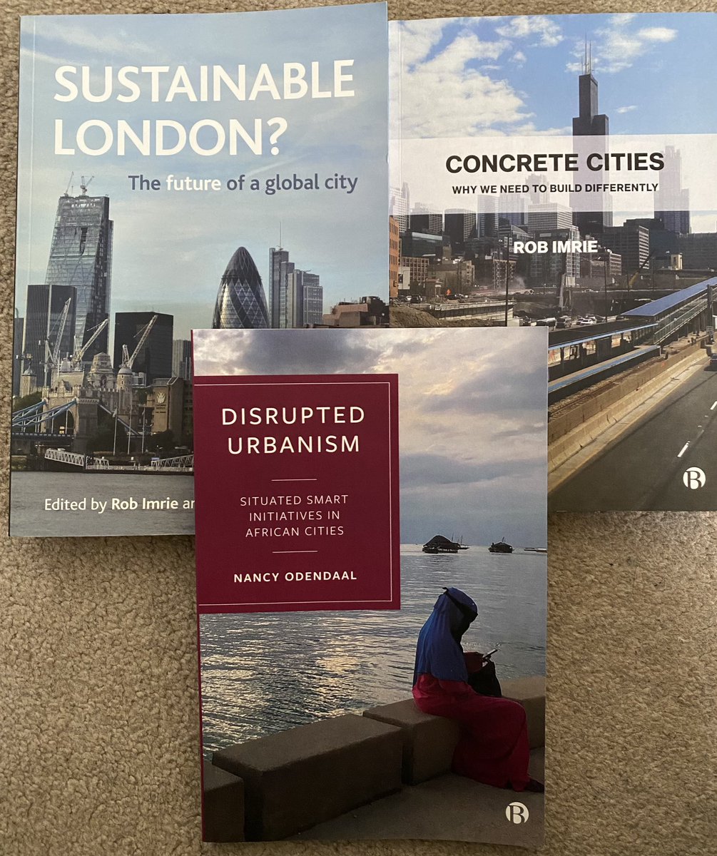 Inspired by recent events in #Cambourne #Cambridge and #SouthCambs were local decision makers seem to be supportbof Govs plan to build 100,000 more homes in area. And inspiration tweets from GA Conference @The_GA I bought myself some academic books on Cities.