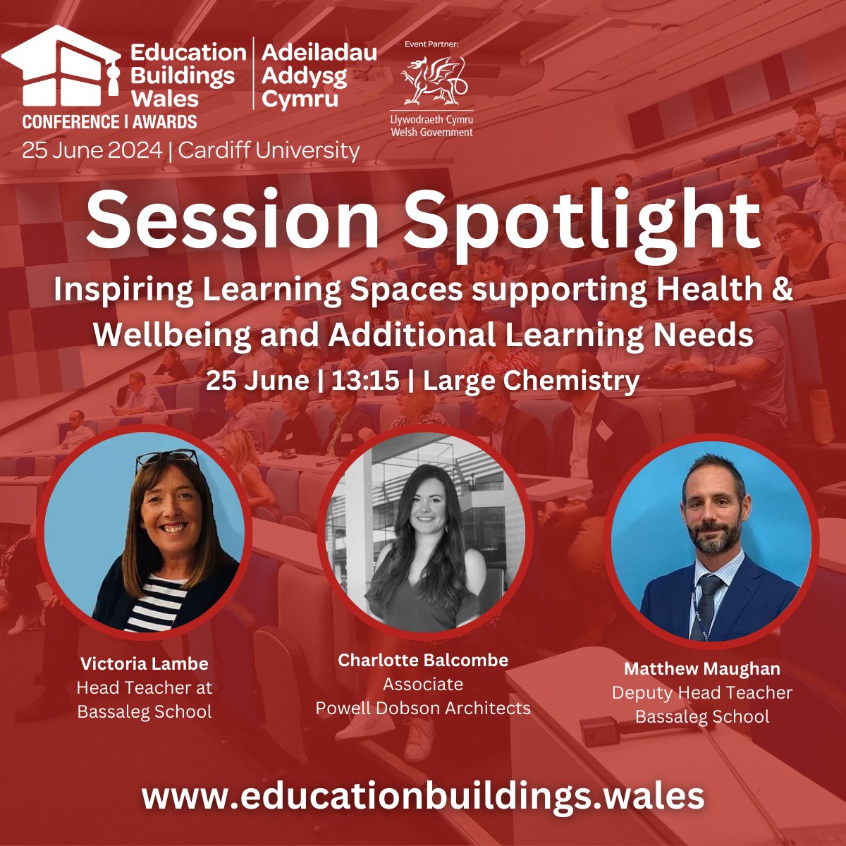PDArchitects's tweet image. We are delighted to confirm our colleague @c_balcombe  is presenting at this years @EduEstWales alongside Victoria Lambe (Head Teacher) and Matthew Maughan (Deputy Head) of @BassalegSchool1 on Tuesday 25th June at @cardiffuni main building. #EBW #ALN 
educationbuildings.wales/seminar/inspir…