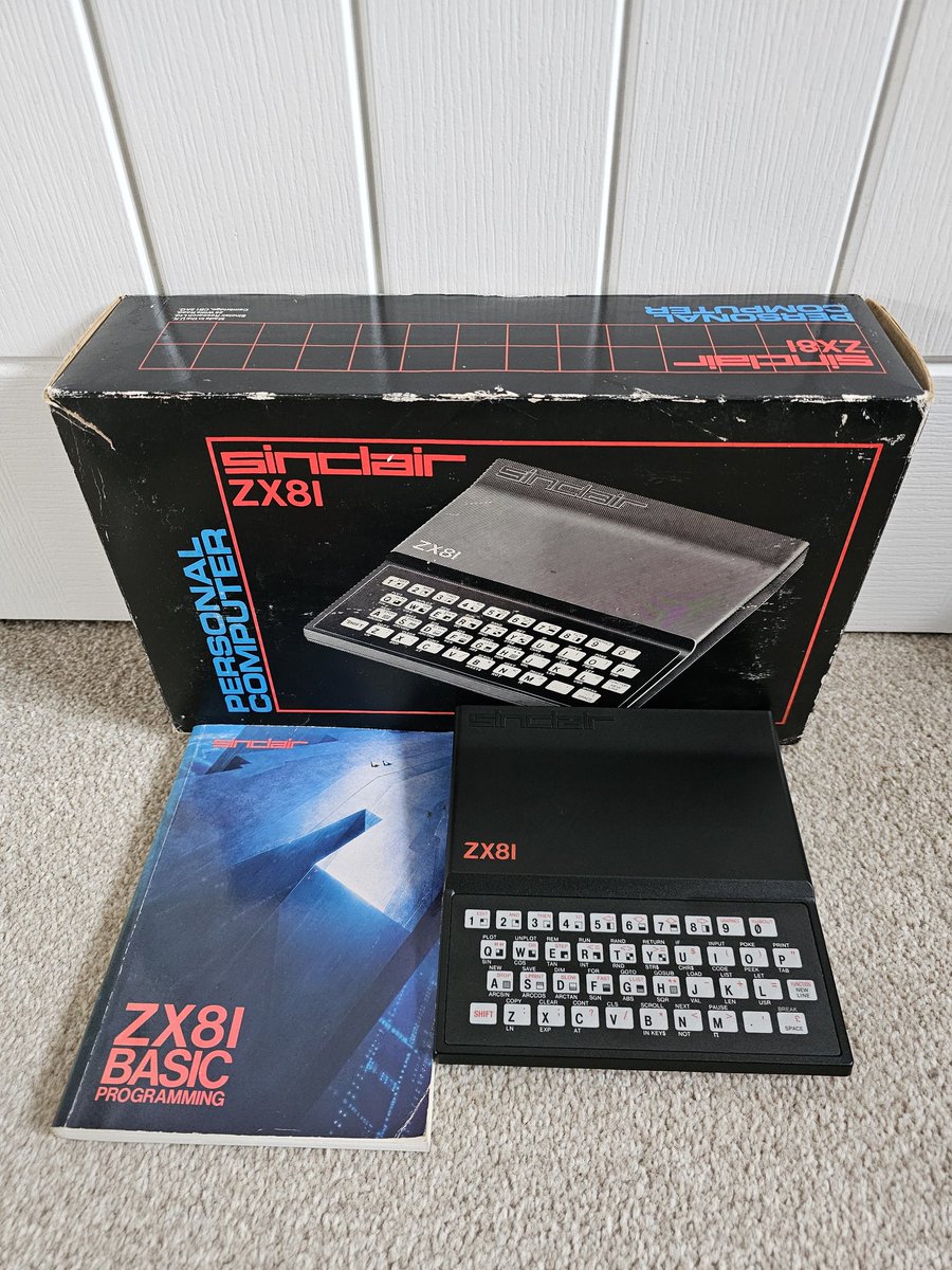Two new arrivals at decent prices,  to complete my Sinclair computer collection. #zx80 #zx81 #sinclair #homecomputer #RETROGAMING #retrogamer #programming