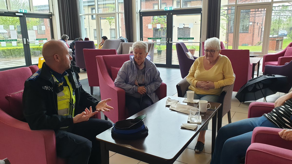 Local PCSO's visit West End Village, London Road, Stoke for an engagement event with the local residents, so they could meeting their local officers and have a chat.