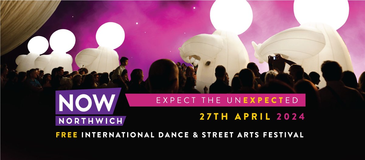 2 week countdown! Join @cheshiredance for the ultimate festival of wonder as international dance & street arts festival @nownorthwich returns on 27 April 2024. Awe inspiring spectacles for every member of the family. For the full programme visit: nownorthwich.co.uk #NN2024