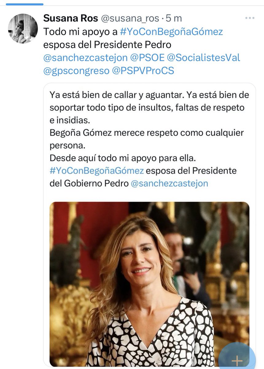 Miserable, rancio y malvado con ganas las mentiras que la derecha y ultraderecha dicen sobre la mujer del Presidente Pedro @sanchezcastejon #YoConBegoñaGómez