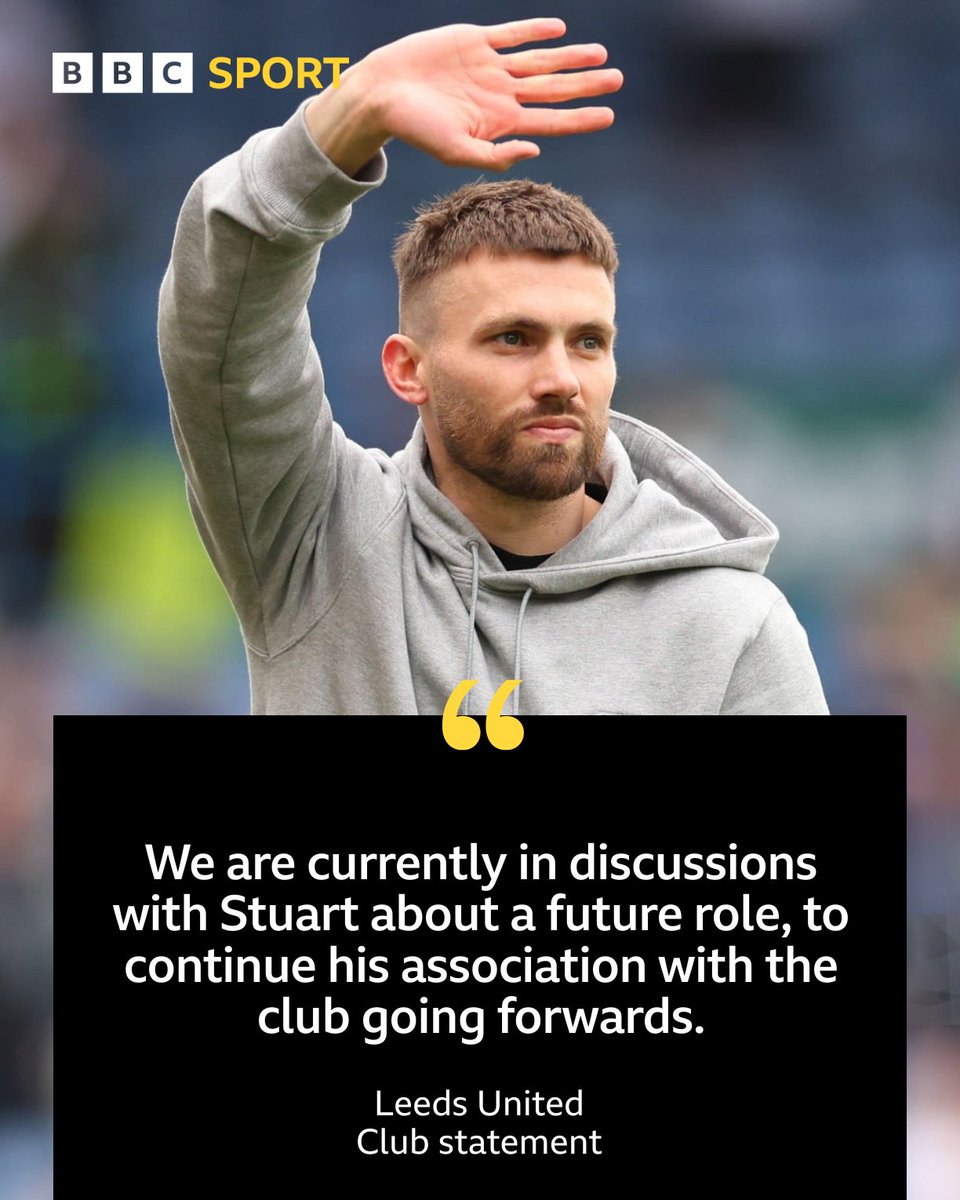 In a statement, Leeds United say Dallas will be introduced onto the pitch during half-time of this Saturday's game with Blackburn Rovers. 🙌👏

The club have also confirmed they're in talks with the 32-year-old about a future role at Elland Road.

#LUFC | #BBCFootball | #BBCEFL