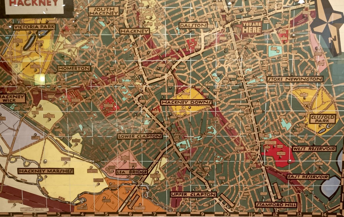 Got lots of time for this beautiful map of Hackney which stood at Dalston Junction for 40 years... even if it is bafflingly UPSIDE DOWN
