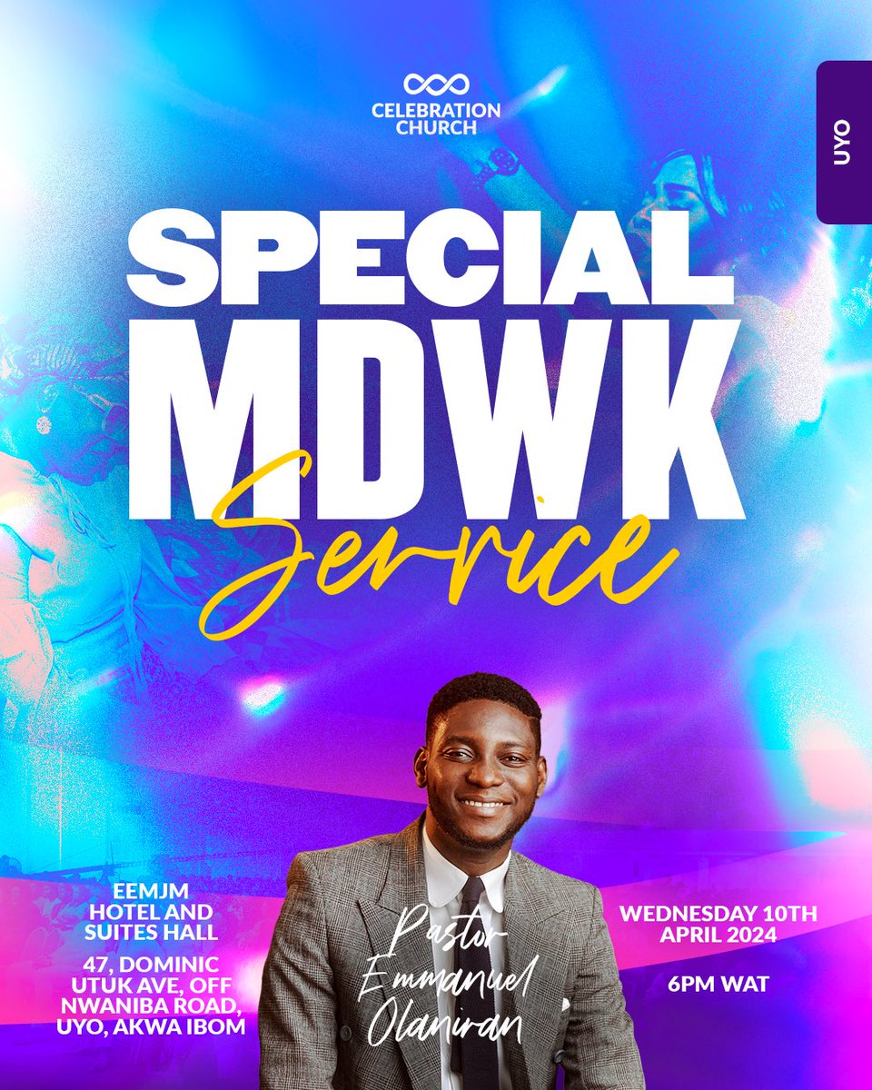 The day is finally upon us🤭🤭🤭

Join us for a Special MDWK Service this evening. It's going be impactful and exciting.

📍EEMJM Hotels and Suites Hall
47 Dominic Utuk Avenue
Time: 6pm

Don't come alone. We can't wait to see you!!

#cciuyo #midweekservice #cciglobal