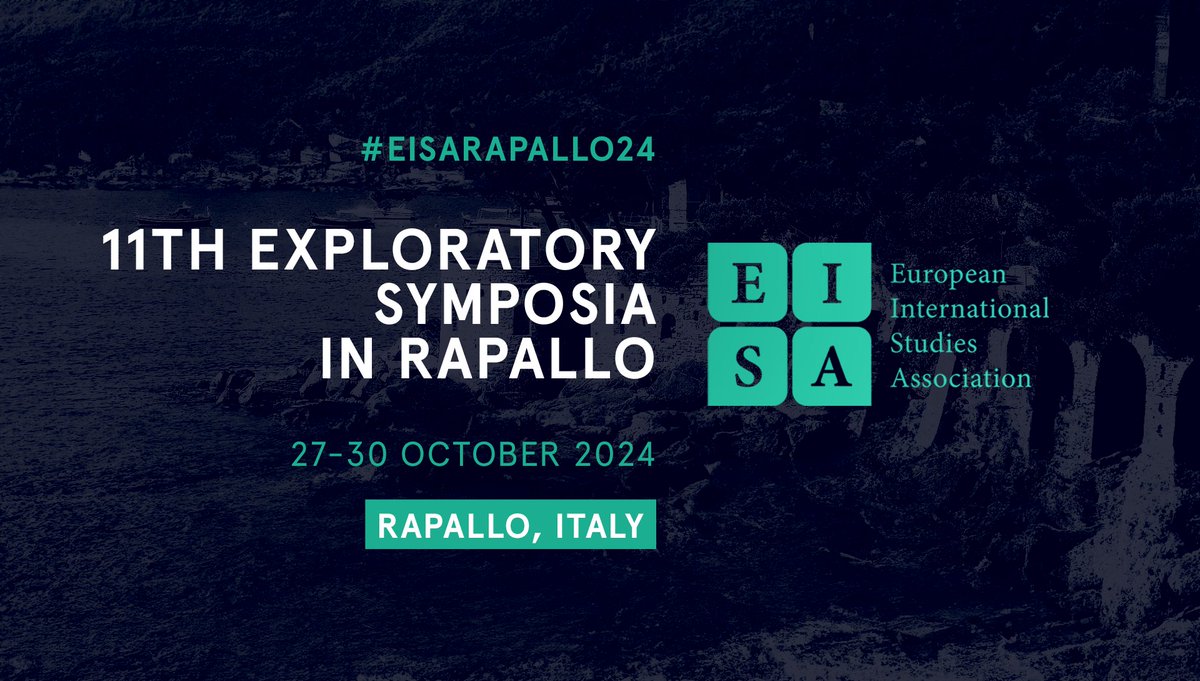 🎉 The 11th Exploratory Symposia in Rapallo will take place on 27-30 October 2024 📣 The call for proposals is now open! Learn more here: bit.ly/EISARapallo24 🗓️ Proposal deadline: 10 May 2024