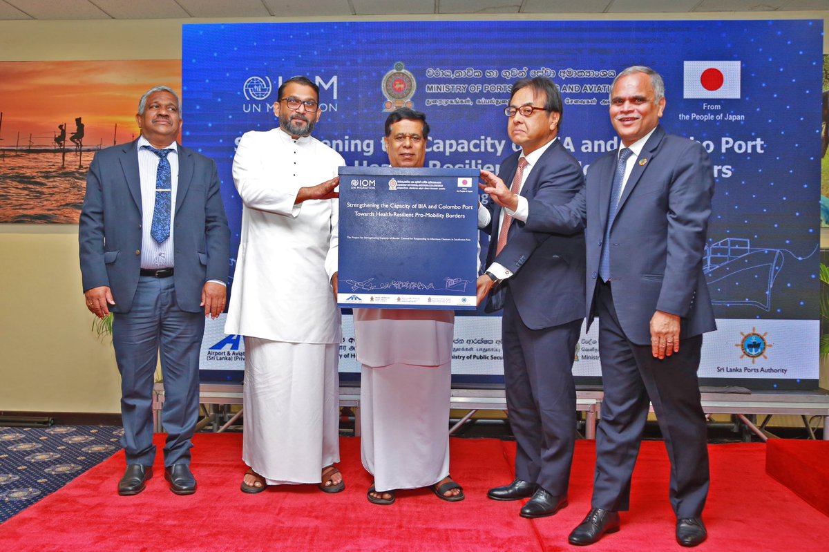 The govt. of @japan, a longstanding development partner to the people of #SL, has provided a grant of USD 8.4 million through @IOMSriLanka to strengthen PoE facilities in Sri Lanka and the Maldives. (1/3) #bodermanagement #SDG17 #PartnershipsfortheGoals #iomsrilanka