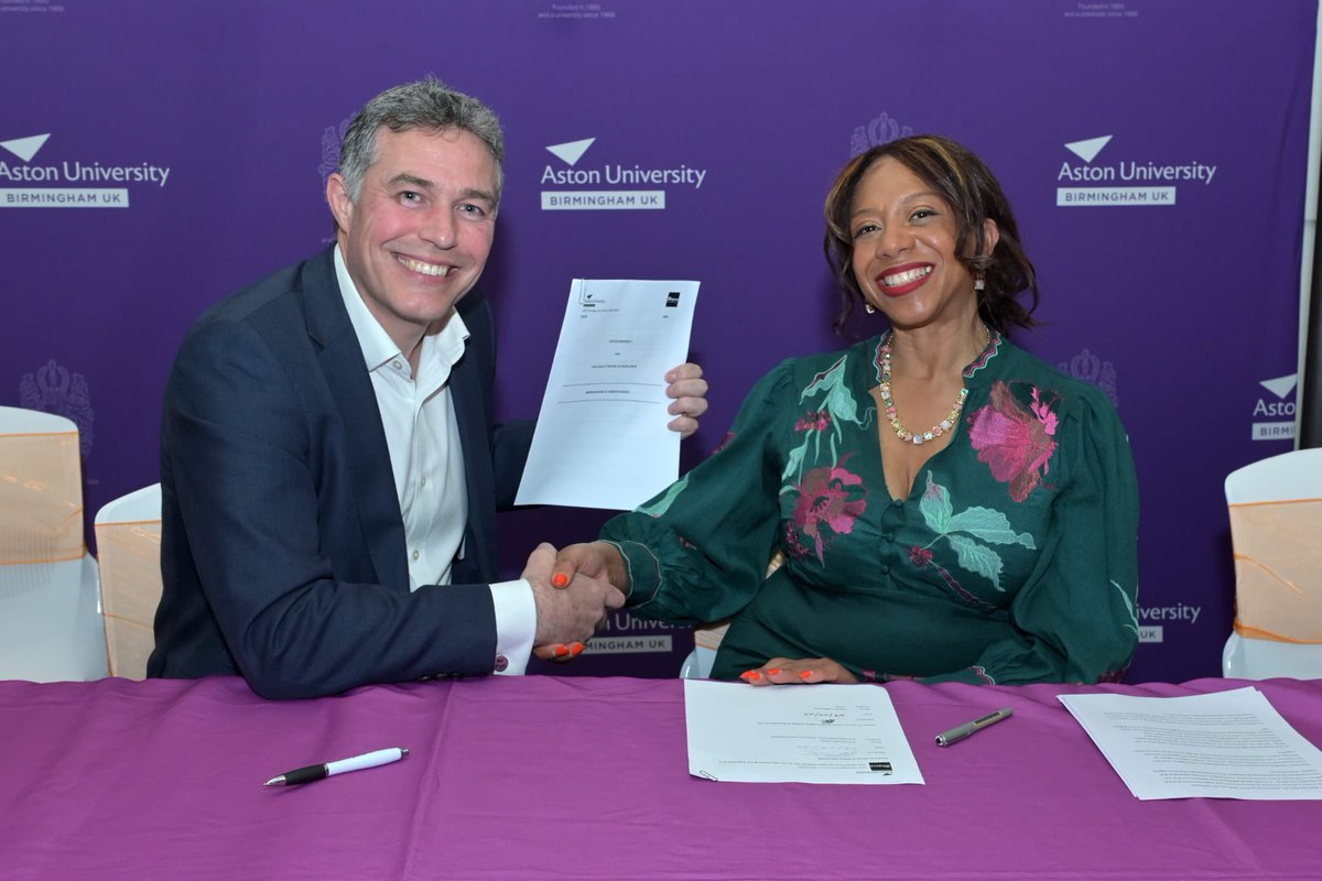 We’re super excited to announce that @AstonUniversity & @thelegacycoe have signed an agreement to offer training to young people in Aston, Lozells and Newtown, working together with a number of black-owned businesses!!