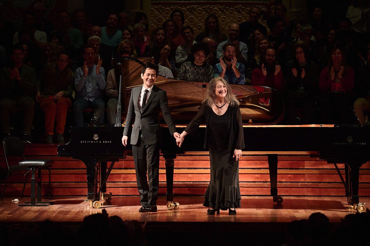 ibercamera's tweet image. Un concert ple d’amor amb Martha Argerich &amp;amp; Dong-Hyek Lim 🌷✨