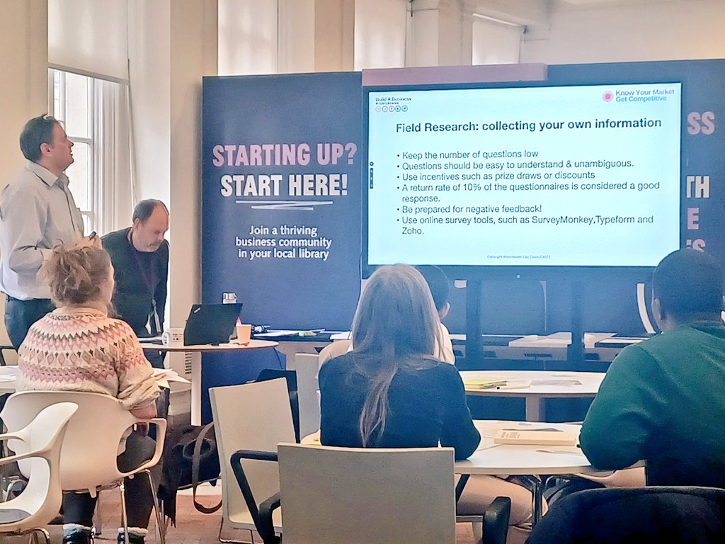Know Your Customers, Get Competitive! Today at our @buildabiz_gm workshop, our team are discussing how to access #marketresearch resources for free, also, how they can help you to reach the right suppliers and customers for you!
