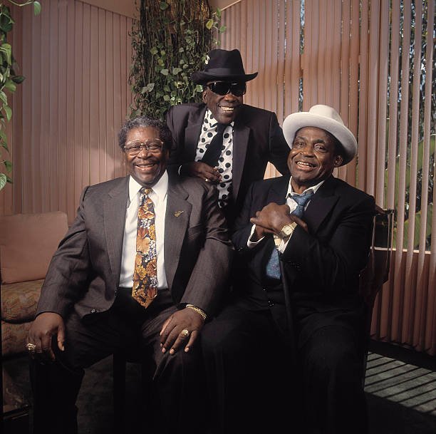 B.B. King, John Lee Hooker and Willie Dixon, Los Angeles, 1991. 📷 Paul Natkin