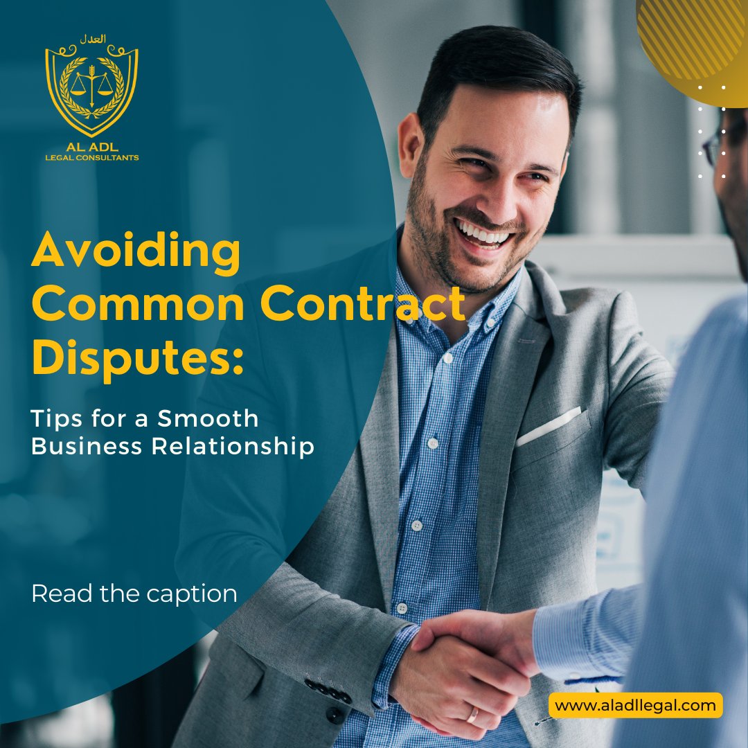 Contracts are vital in business but often lead to conflicts like payment disagreements and breaches.

To prevent disputes, draft contracts with clarity and detail, covering payment terms, deliverables, and timelines.

Follow for more tips 

#commerciallaw #legalfacts #aladal