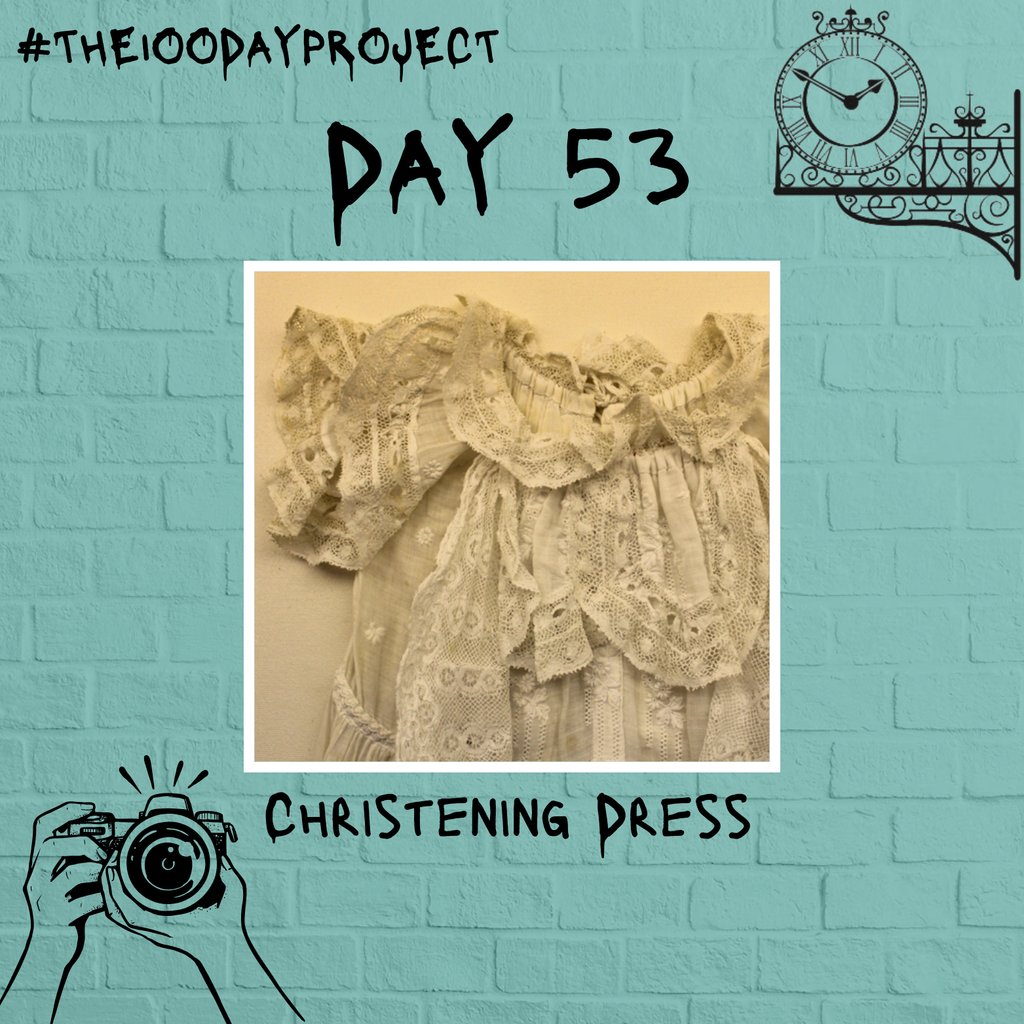 #Day53 of #The100DayProject2024 - Christening Dress Head to our Facebook or Instagram for the full post #100daysatthemuseum #artinmuseums #richmond #richmonduponthames #getinspired #becreative #artist #photography #collage #newperpectives #colours #textures #lookclosely