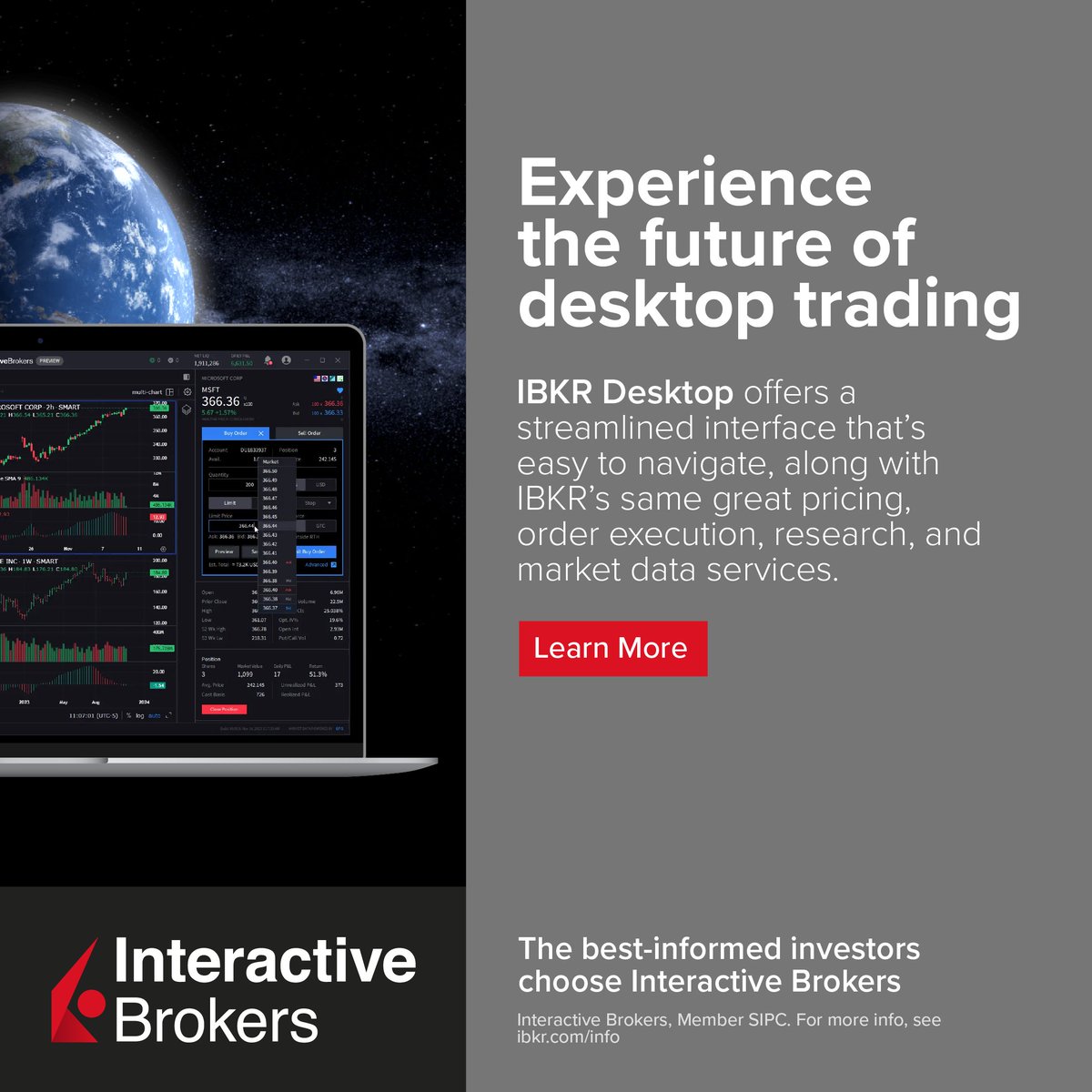 Seeing is believing. We invite you to see for yourself why #IBKRDesktop is on its way to becoming the ultimate trading platform. Download and try it out now: spr.ly/desktopt #IBKR #TradingPlatforms