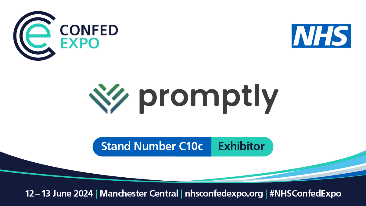 Pleased to have <a href="/PromptlyHealth/">PromptlyHealth</a> at #NHSConfedExpo. 

Promptly is an emerging global provider of end-to-end Real-World Evidence solutions collecting, integrating and analyzing data on the outcomes of care.