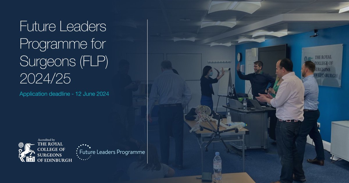 The 2024/25 Future Leaders Programme is an exciting opportunity for surgeons (ST8, SAS or in the first years of consultancy) looking to become future leaders in their specialty. Applications close on 12 June - learn more: tinyurl.com/3p65mp77
