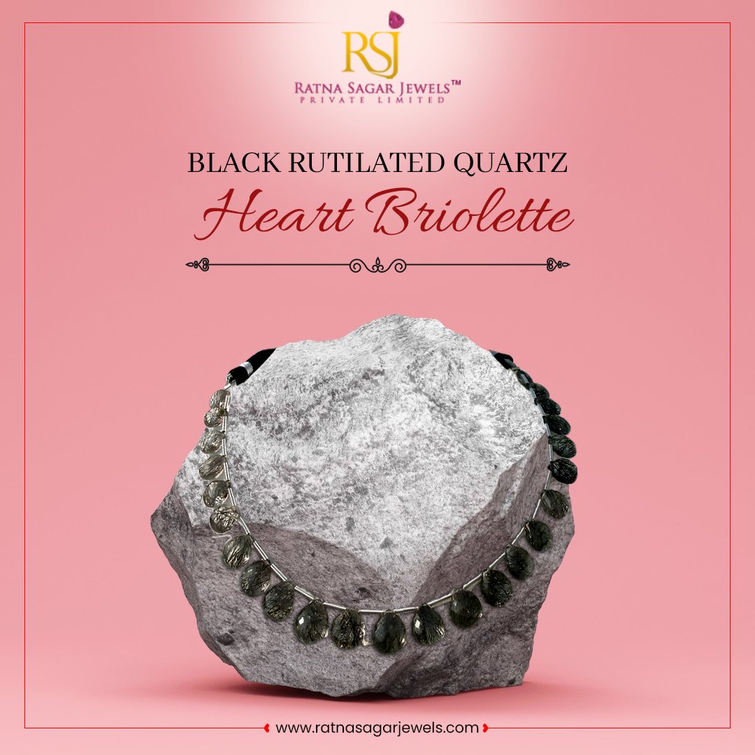 Craft from the heart with our captivating Black Rutilated Quartz Heart Briolettes. Infuse your designs with love and sophistication.
.
Order now- ratnasagarjewels.com/product-blackr…
.
.
#RatnaSagarJewels #GemstoneBeads #BeadedJewelry #HandmadeJewelry #GemstoneLove #JewelryDesigns