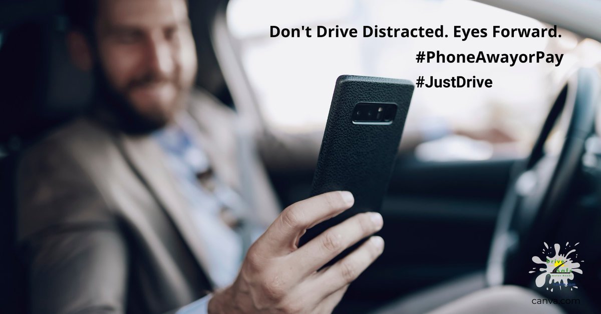 🚗 Stay focused on the road! In 2021, 5% of all drivers involved in fatal crashes were distracted. Shockingly, 7% of drivers aged 15-20 were reported as distracted during these tragic incidents.  #JustDrive #PhoneAwayorPay