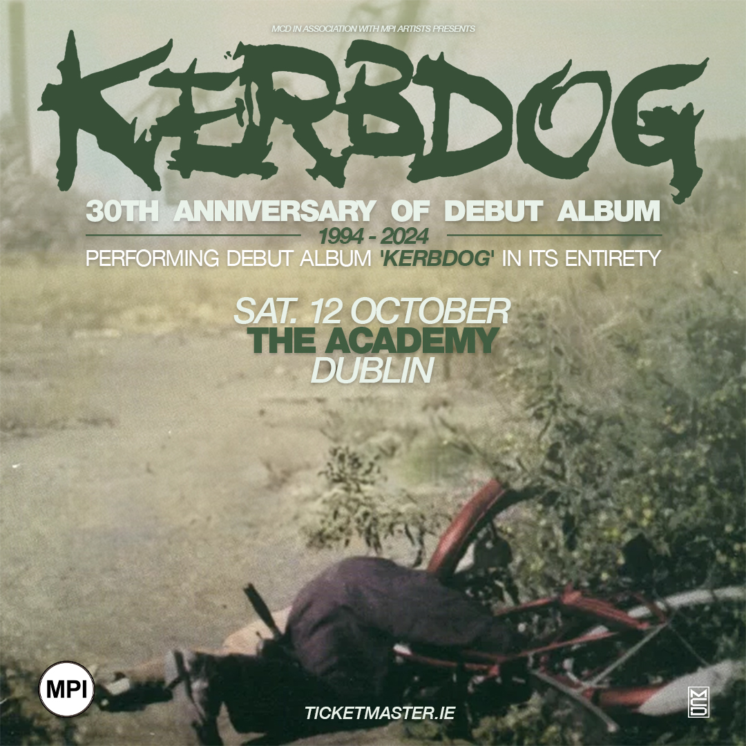 ⚡Cult Irish Alt-Heavy Rock quartet @kerbdogofficial have announced a very special headline gig in @LimelightNI on Saturday 28 September and @academydublin on Saturday 12 October 2024. 🎫 Tickets are on sale Friday at 10am bit.ly/3TUyp47
