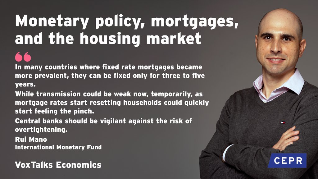 ⭐ VoxTalks Economics NEW EPISODE ⭐ New research in @IMFNews World Economic Outlook: how mortgages & house prices mean that some of us feel the pinch more when central banks tighten. Rui Mano talks to @timsvengali @cepr_org. Listen & subscribe: podfollow.com/voxtalks