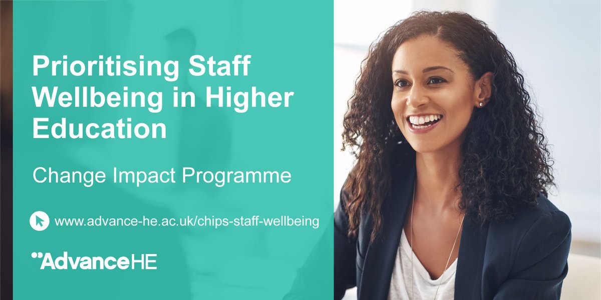 Are you prioritising staff wellbeing in your institution? Our Change Impact Programme is a unique opportunity for institutions to collaborate whilst being guided by sector experts to enhance staff well-being initiatives. Sign up by 19 April: social.advance-he.ac.uk/k63F15 #HigherEd