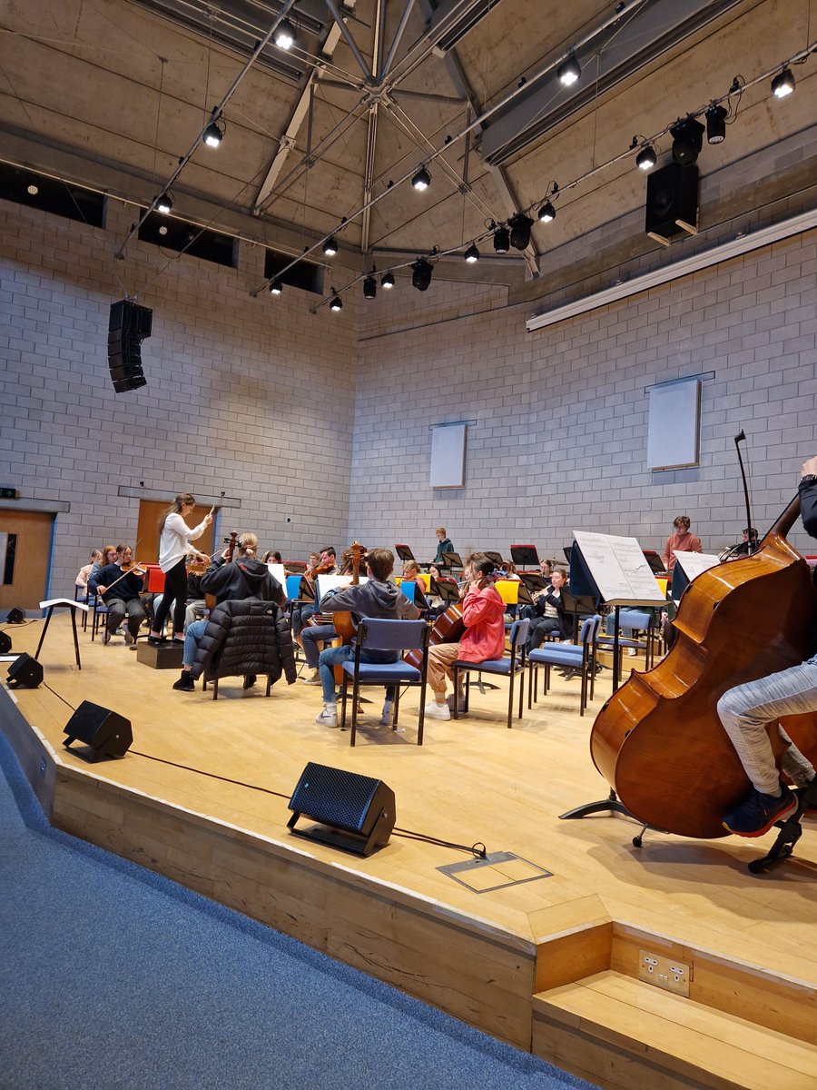 It's WEYO week, which means the West of England Youth Orchestra are here! They're preparing for family concerts on Fri 12 Apr (3 & 6pm), in which they're performing children's stories set to music, including Roald Dahl's Little Red Riding Hood! Come see? bit.ly/4aqsECh