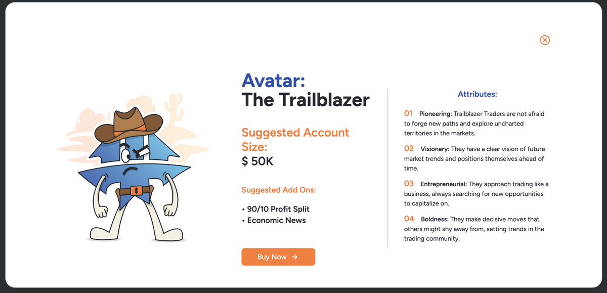 🚀 Just took the TopTier Trader Quiz and I'm a Trailblazer! With a pioneering spirit and a knack for spotting future trends, I'm all about bold moves and entrepreneurial strategies. What about you? Share your avatar below ⬇️ toptiertrader.com/trader-quiz