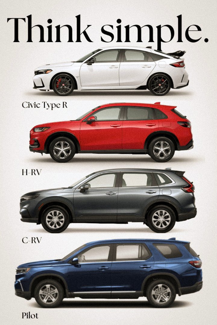 Check out this 1979 retro ad compared to the modern 2024 line up. . #vintagead #mohawkhonda #crv #hrv #civic #pilot