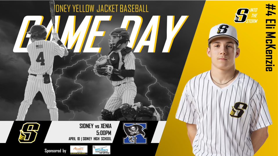 GAMEDAY ‼️ Your Yellow Jackets host Xenia in the series finale! First pitch slated for 5pm⚾️ JV travels to Xenia with a 5pm first pitch Rain, rain, stay away ☔️