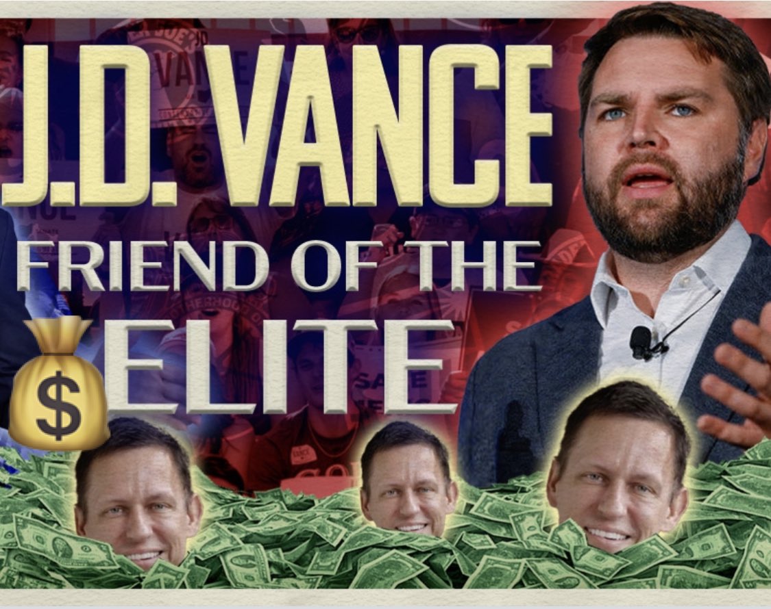 JD Vance likely to be Trump’s VP pick. He had zero government experience. His senate seat was paid for by Peter Thiel. Vance was Thiel’s “pet” employee. When I try & find my tweets about Vance—it says I must subscribe. Could someone please help me find my old tweets of JD Vance?