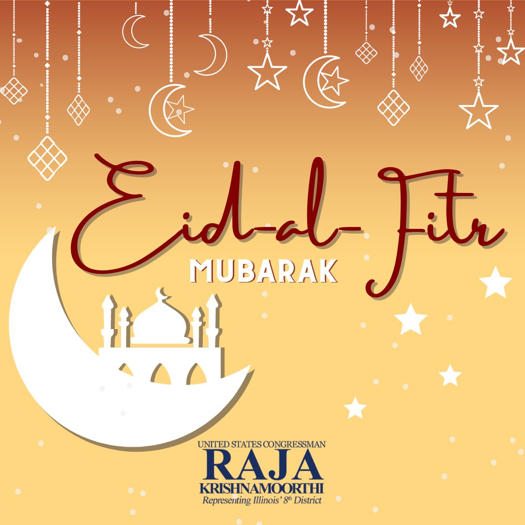 As the holy season of Ramadan comes to an end, I want to wish everyone in the Muslim community a joyful and celebratory Eid al-Fitr. Eid Mubarak!