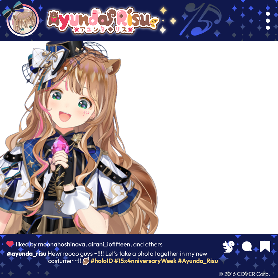 hololive_Id's tweet photo. 🐿 Saatnya selfie bareng Risu! 🐿
Bagaimana semuanya kostum baru Risu? ✨

Ayo pamerin gayamu bareng holoID dengan menggunakan template ini!

Upload di media sosial dengan tagar #ootdholoID ya✨

#15x4nniversaryweek https://t.co/dQd23rLZda