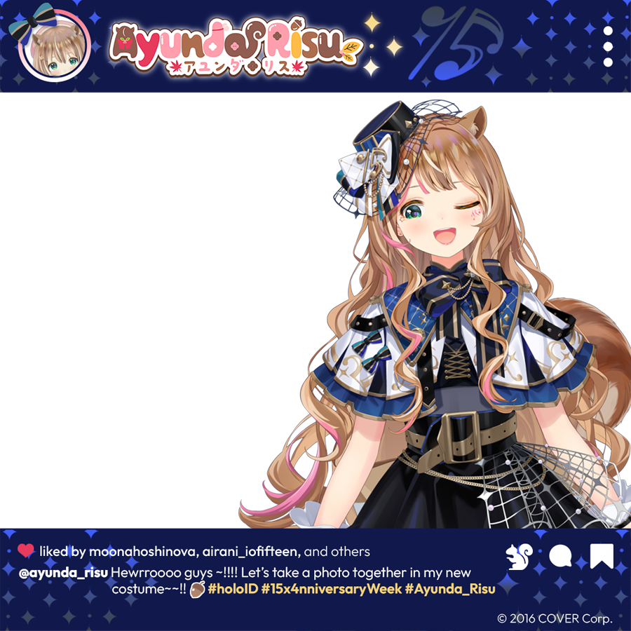 hololive_Id's tweet photo. 🐿 Saatnya selfie bareng Risu! 🐿
Bagaimana semuanya kostum baru Risu? ✨

Ayo pamerin gayamu bareng holoID dengan menggunakan template ini!

Upload di media sosial dengan tagar #ootdholoID ya✨

#15x4nniversaryweek https://t.co/dQd23rLZda