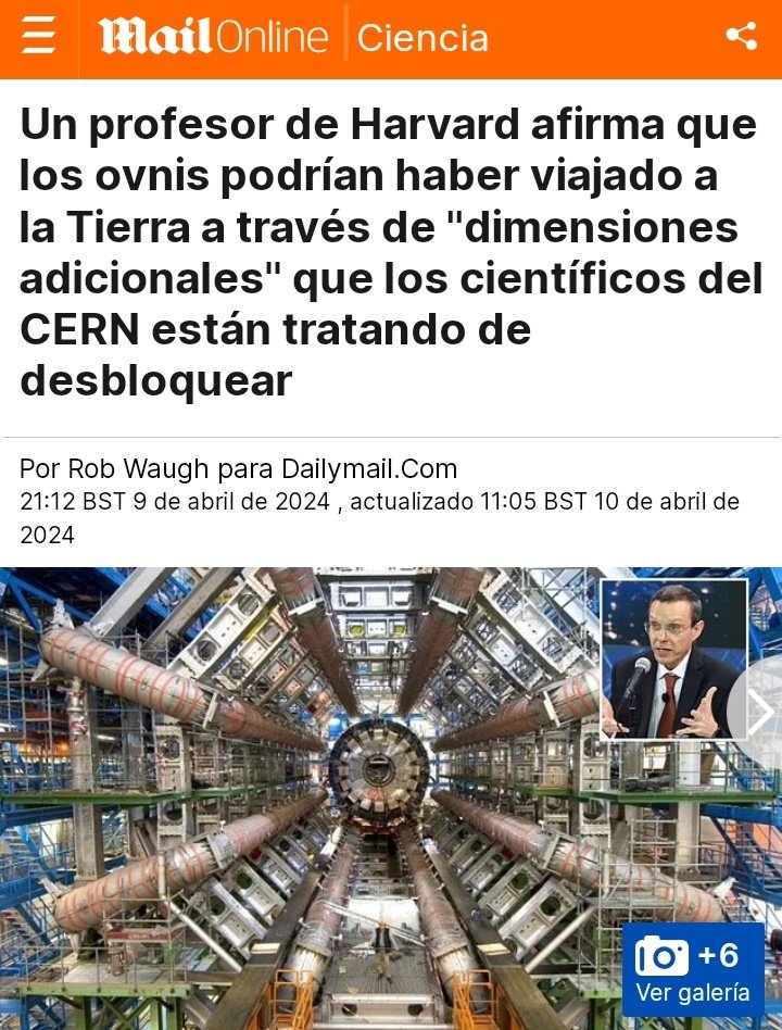 Un profesor de Harvard afirma que los ovnis podrían haber viajado a la Tierra a través de 'dimensiones adicionales' que los científicos del CERN están tratando de desbloquear....🎯