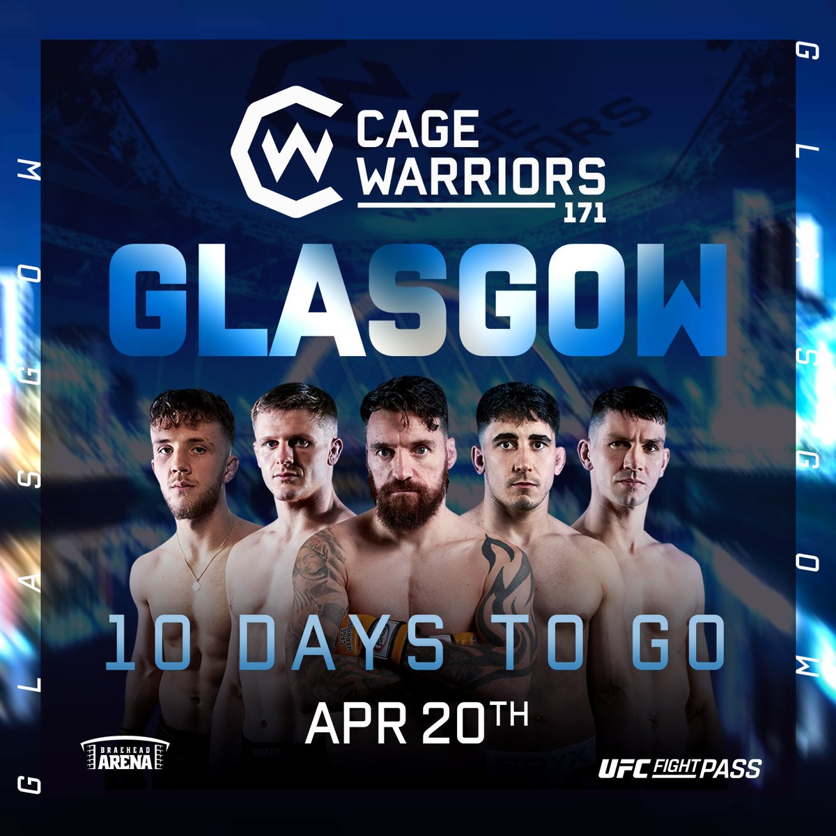 Flying The Flag for Scotland 🏴󠁧󠁢󠁳󠁣󠁴󠁿👏 @ReeceMcEwan has his hometown support for #CW171 Glasgow in 🔟 Days! Tickets Selling FAST 👉 bit.ly/4afG9Fv