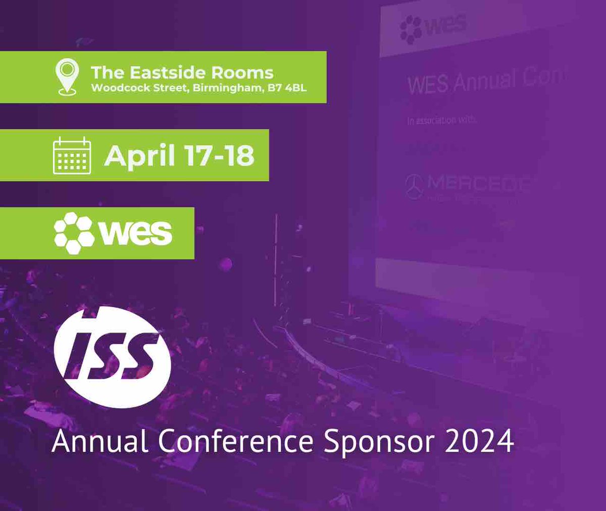 The WES Annual Conference is just around the corner and our sponsor ISS is just as excited as we are 🚀 Join ISS and our other sponsors in Birmingham: ow.ly/pwwg50Rbv8z Read more about our partner, ISS: ow.ly/NSLf50Rbv8y #WES #WESAnnualConference #Sponsor