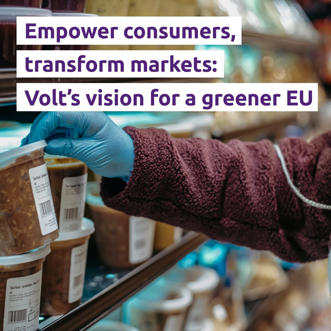 Reshape consumer power with Volt Europa! Empowering consumers to make informed choices is a fundamental way to reshape market dynamics from the outset and a crucial component of the Green Deal. Read our latest article here:  loom.ly/EFhrujc