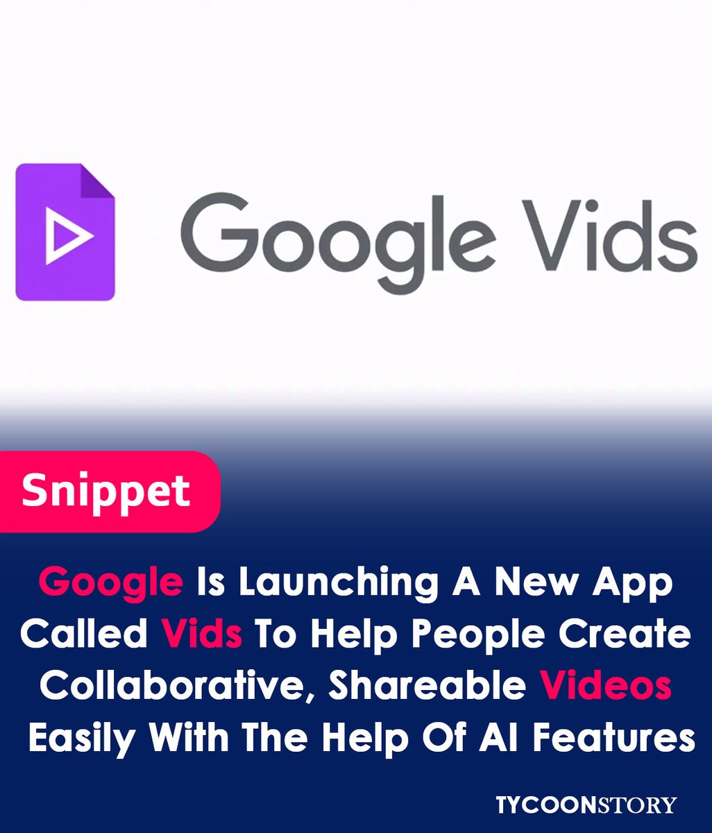 Google Vids aims to simplify video creation for work tasks like presentations and team updates.
#GoogleVids #VideoCreation #CollaborationTools #Workspace #AIpoweredVideo #WorkFromHome #CommunicationTools #Explainers #VideoMarketing #EasyVideoEditing #GoogleAI @Google