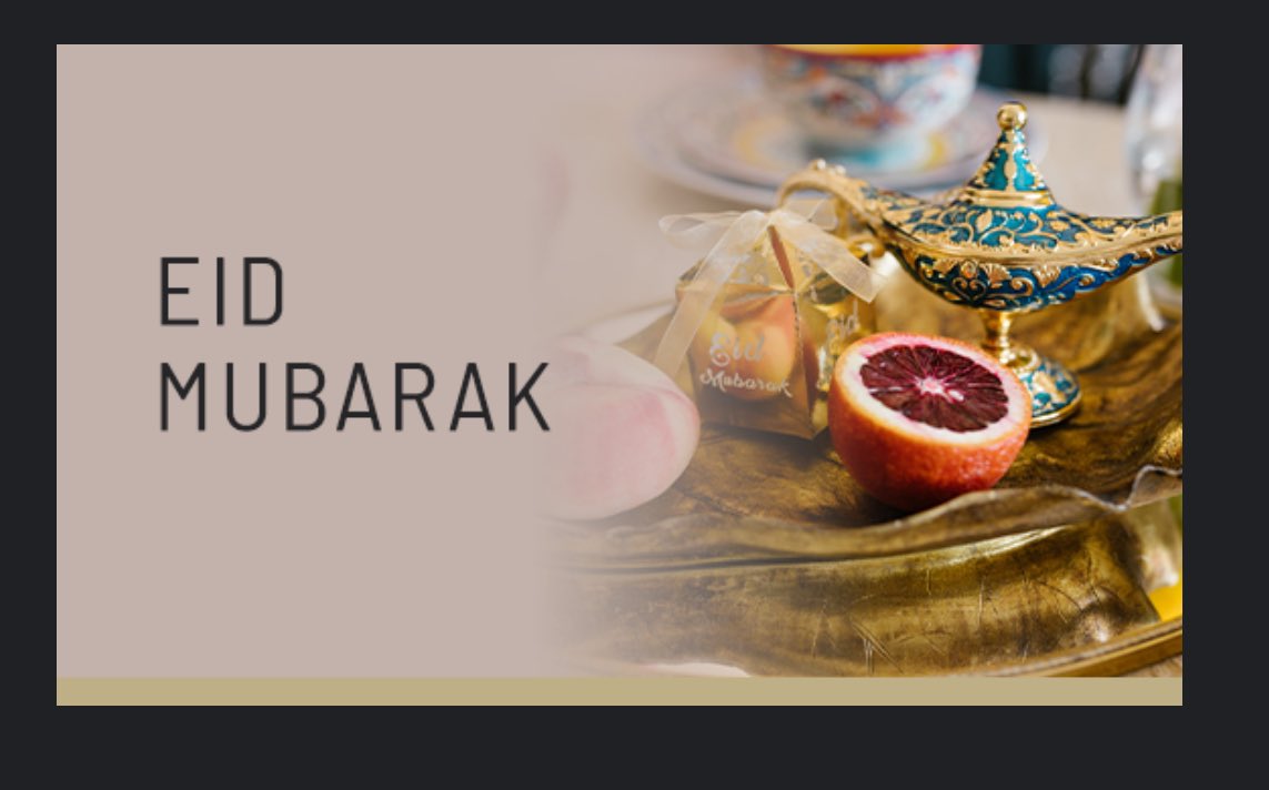 Eid Mubarak to all celebrating! Wishing you a happy and peaceful #EidAlFitr from us @ccfwe #Eid2024